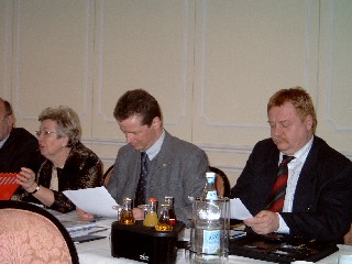 Vlnr: Ruth Wagner, Uwe Barth, Dr. Horst Gerber