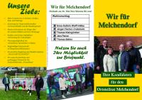 Der Flyer fr die Ortsteilratswahl in Melchendor